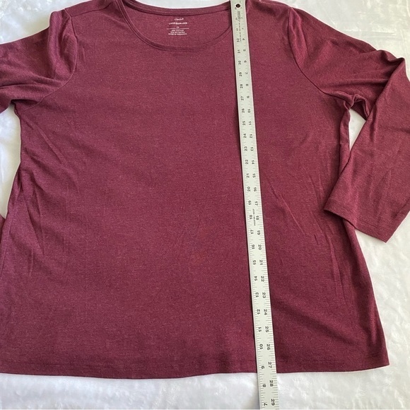 CJ Banks | Layer Your Look Pullover Sweater | Maroon | Size: 1X - Picture 5 of 7